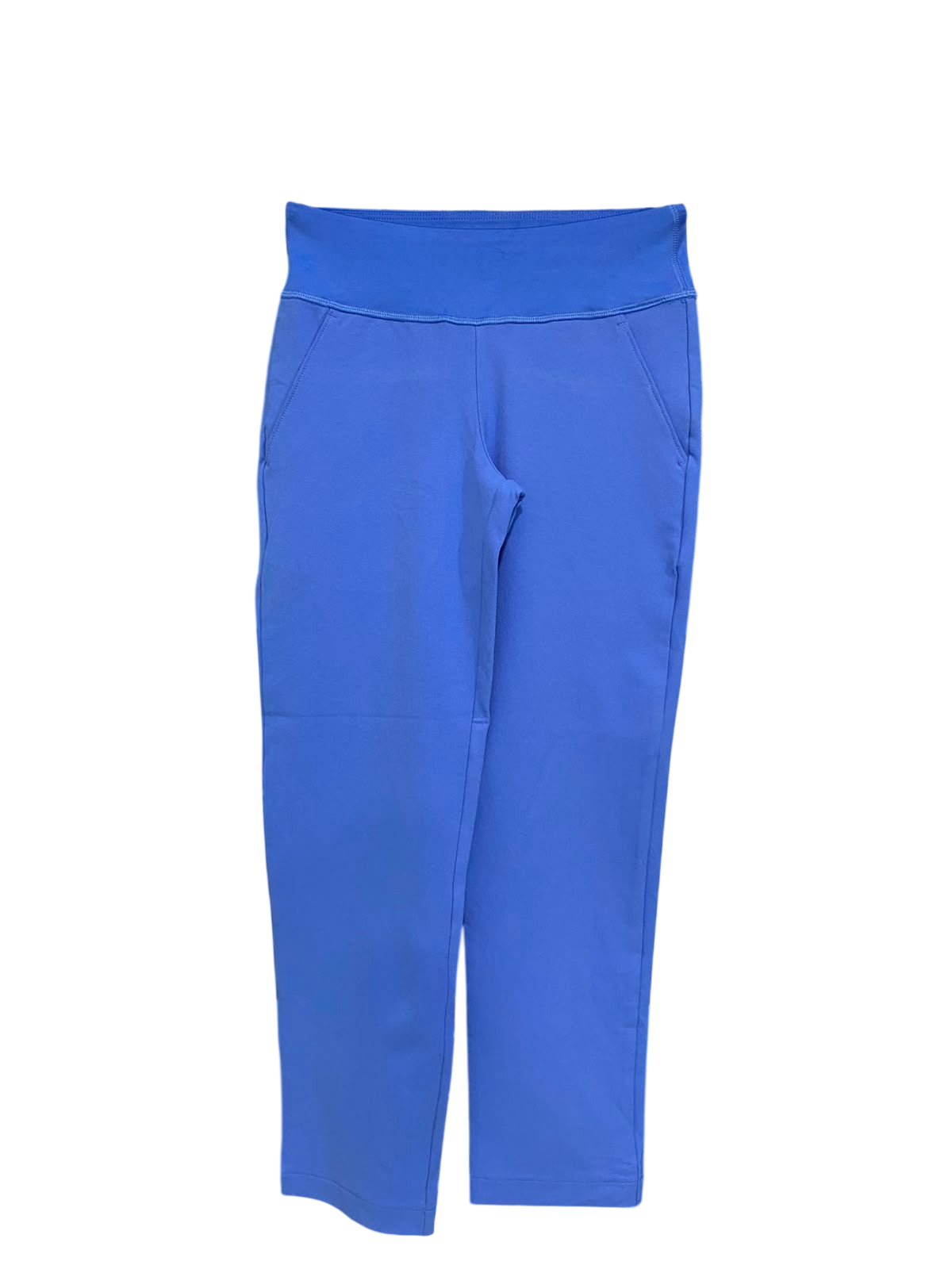 PUMA |M| WAIST 22| A39| BLUE HIGH-WAISTED POCKET ATHLETIC CROPPED TROUSERS
