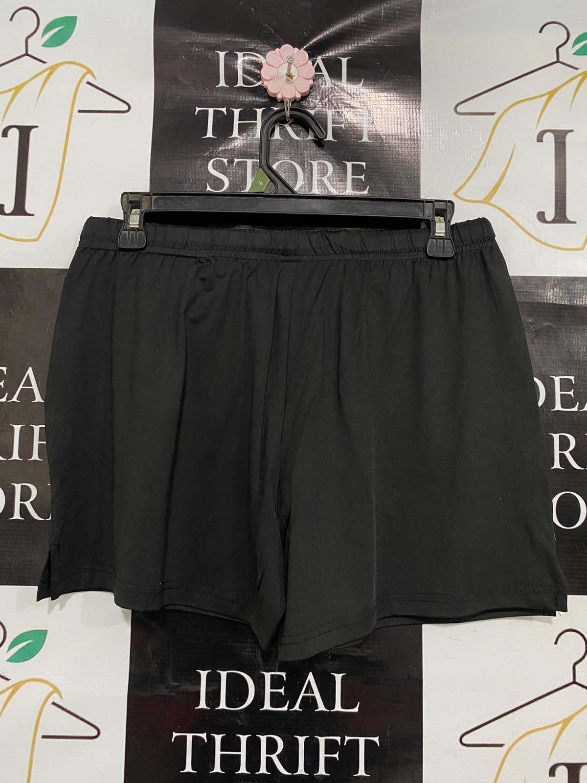 MEAT |M| WAIST 28| A39| BLACK & NEON GREEN UTILITY ATHLETIC SHORTS