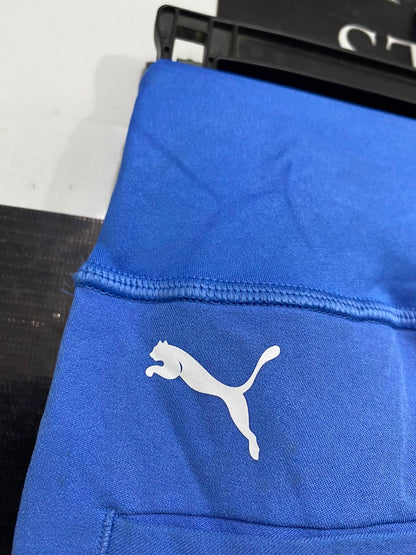 PUMA |M| WAIST 22| A39| BLUE HIGH-WAISTED POCKET ATHLETIC CROPPED TROUSERS