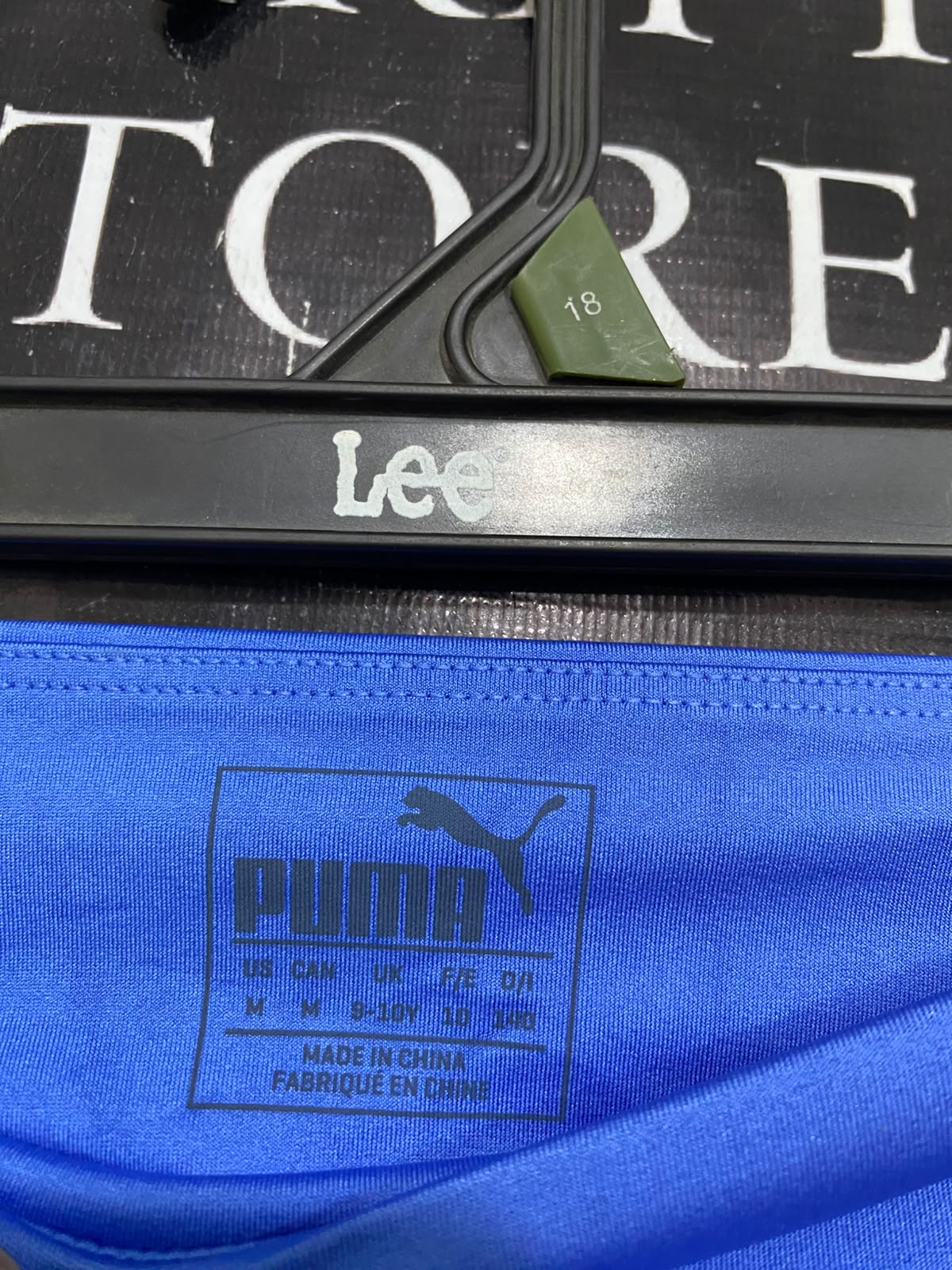 PUMA |M| WAIST 22| A39| BLUE HIGH-WAISTED POCKET ATHLETIC CROPPED TROUSERS