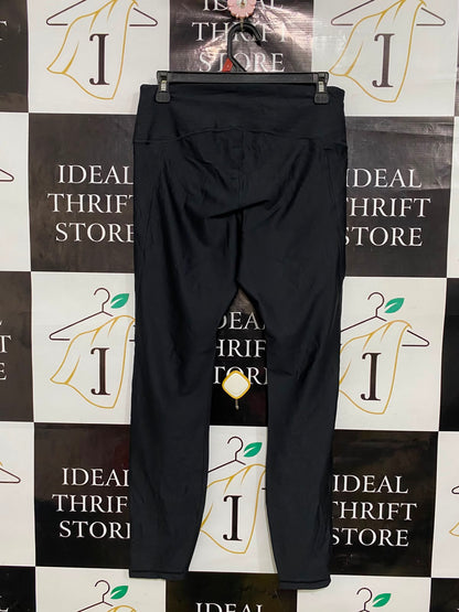 UNDER ARMOUR |M| WAIST 28| A39| BLACK HIGH-WAISTED POCKET PERFORMANCE LEGGINGS