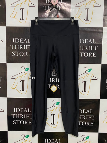 UNDER ARMOUR |M| WAIST 28| A39| BLACK HIGH-WAISTED POCKET PERFORMANCE LEGGINGS