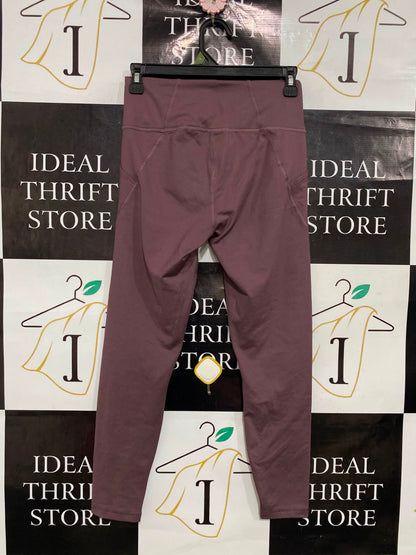 PUMA |S| WAIST 24| A39| MAUVE BROWN HIGH-WAISTED POCKET PERFORMANCE LEGGINGS