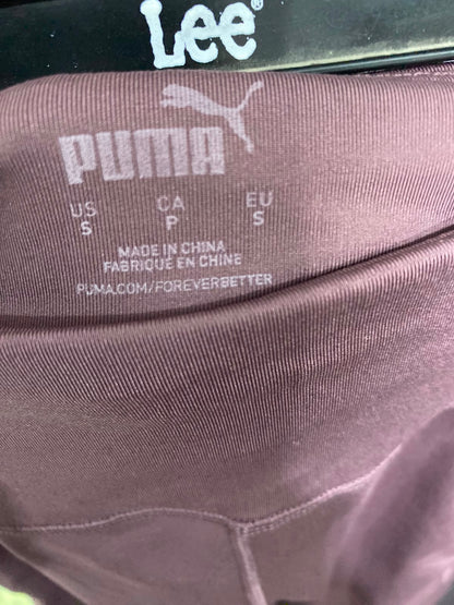 PUMA |S| WAIST 24| A39| MAUVE BROWN HIGH-WAISTED POCKET PERFORMANCE LEGGINGS