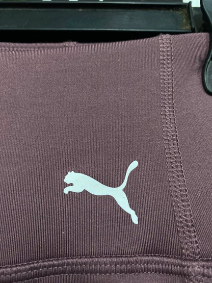 PUMA |S| WAIST 24| A39| MAUVE BROWN HIGH-WAISTED POCKET PERFORMANCE LEGGINGS