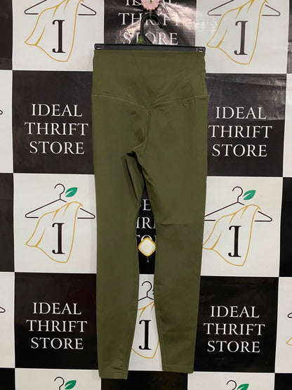 NIKE |XS| WAIST 22| A39| OLIVE GREEN HIGH-WAISTED DRI-FIT PERFORMANCE LEGGINGS