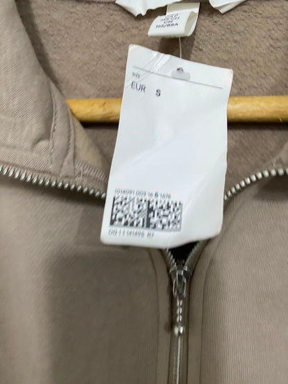 H&M |S| BUST 23| A38| BEIGE HALF-ZIP FLEECE SWEATSHIRT DRESS