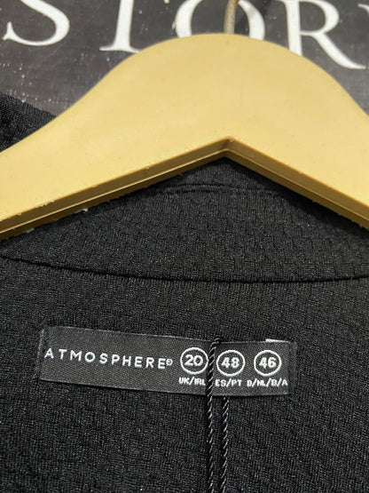 ATMOSPHERE |L| BUST 22| A38| BLACK TEXTURED TAILORED BLAZER