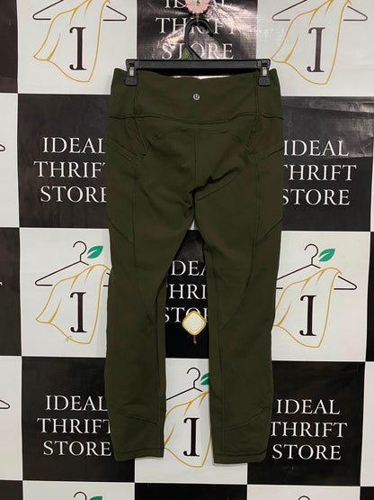 LULULEMON |S| WAIST 26| OLIVE GREEN HIGH-WAISTED UTILITY ACTIVE LEGGINGS