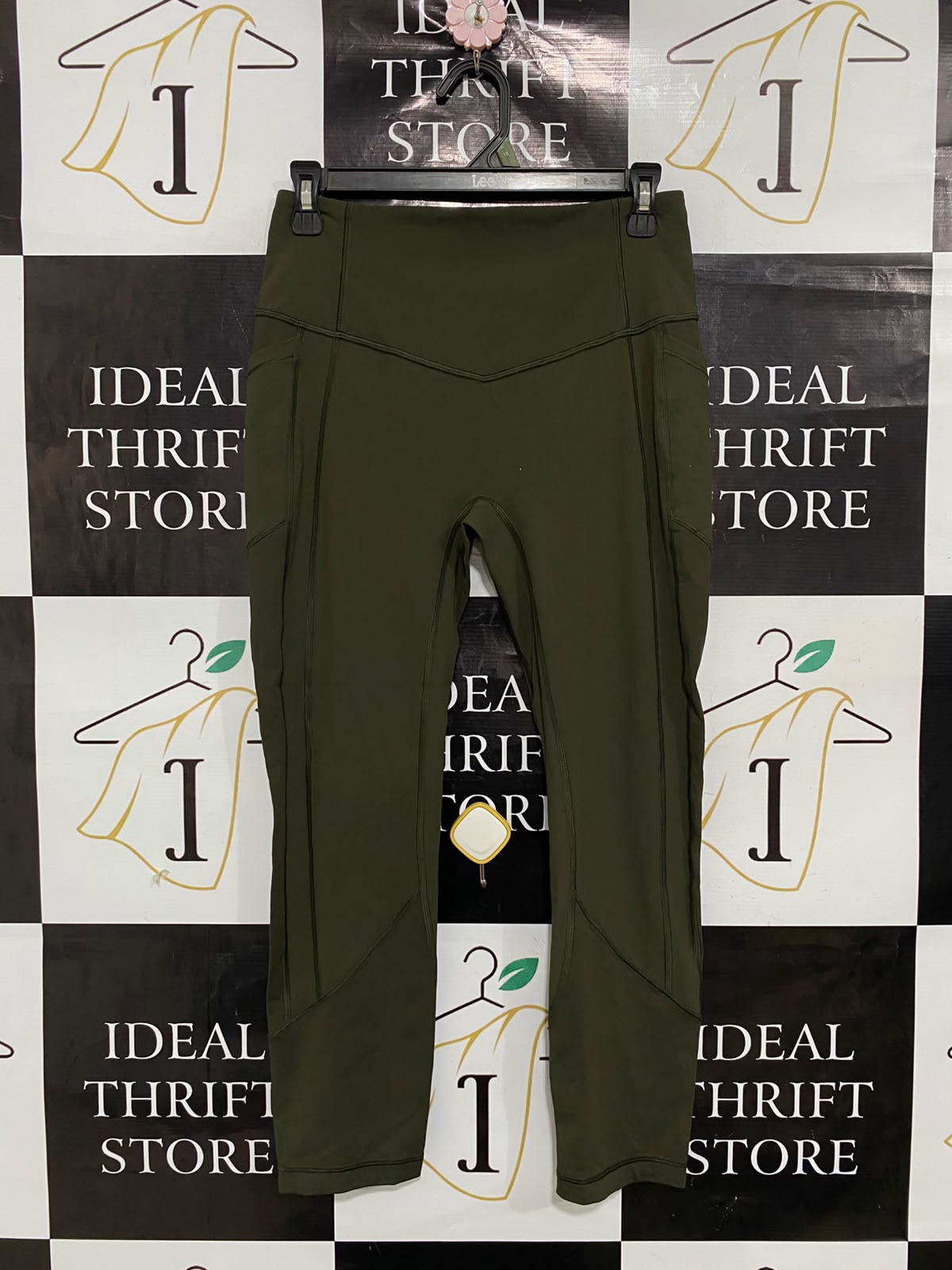 LULULEMON |S| WAIST 26| OLIVE GREEN HIGH-WAISTED UTILITY ACTIVE LEGGINGS