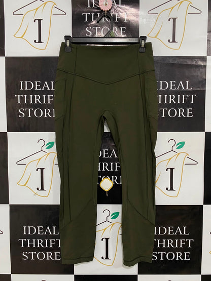 LULULEMON |S| WAIST 26| OLIVE GREEN HIGH-WAISTED UTILITY ACTIVE LEGGINGS