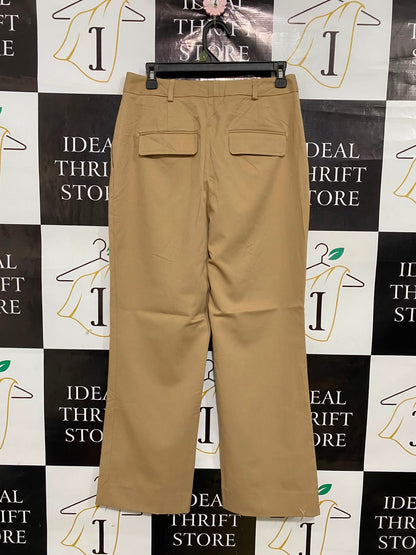 ZARA |M| WAIST 28| A38| CAMEL TAILORED STRAIGHT-LEG UTILITY TROUSERS