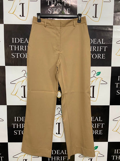 ZARA |M| WAIST 28| A38| CAMEL TAILORED STRAIGHT-LEG UTILITY TROUSERS