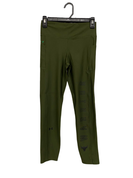 UNDER ARMOUR |S| WAIST 24| A40| OLIVE GREEN "WARRIOR" TACTICAL PERFORMANCE UTILITY LEGGINGS