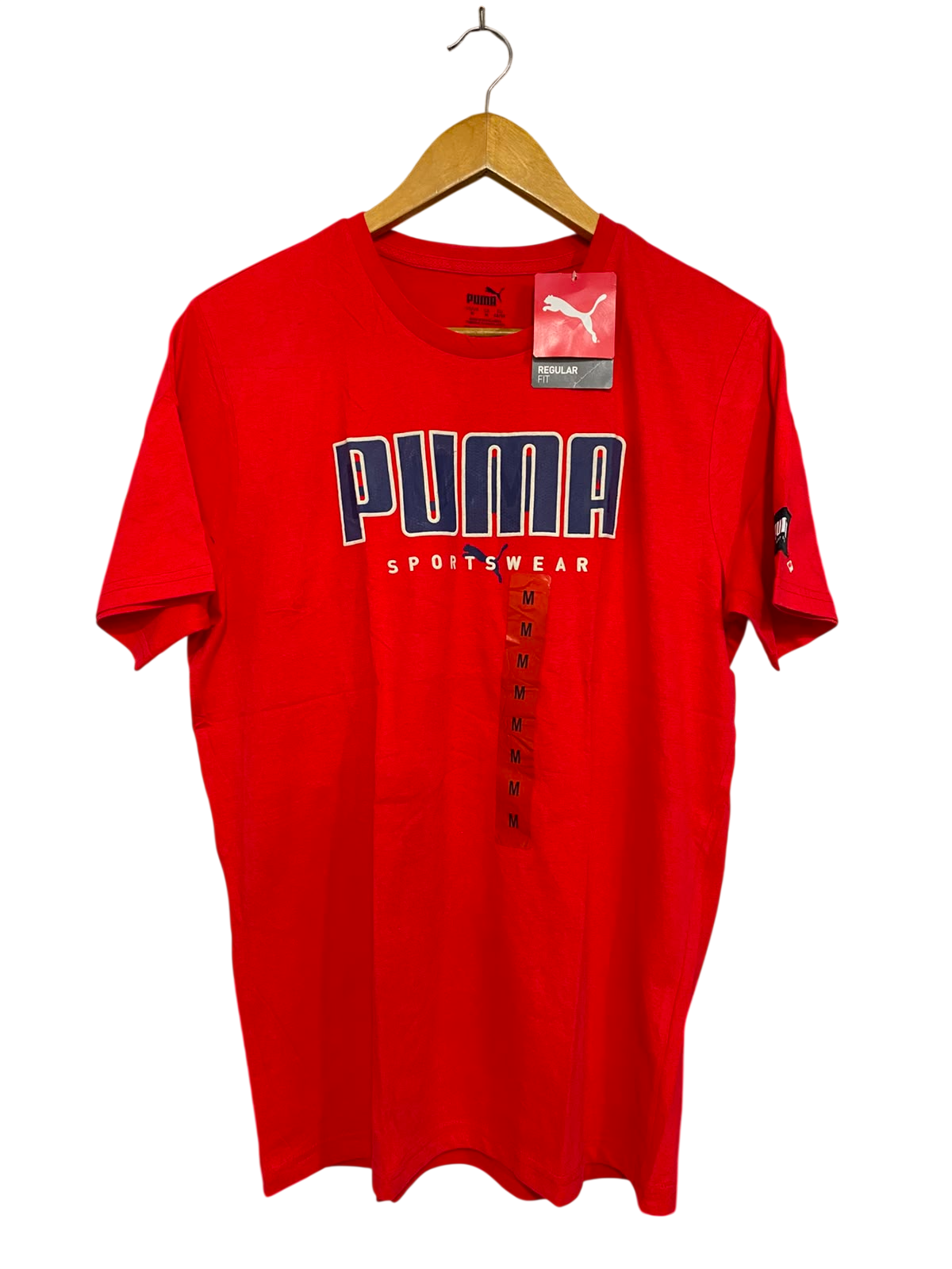 PUMA |M| BUST 20| A40| RED SPORTSWEAR LOGO UTILITY T-SHIRT