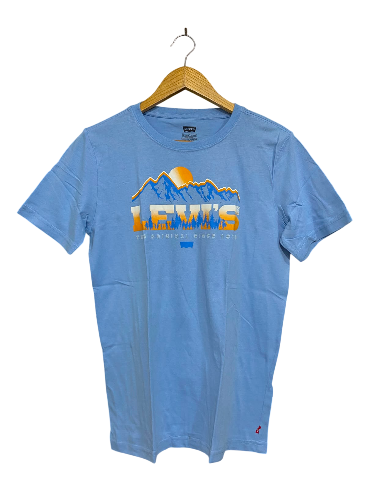 LEVIS |XL| BUST 17| A40| LIGHT BLUE MOUNTAIN LOGO UTILITY T-SHIRT