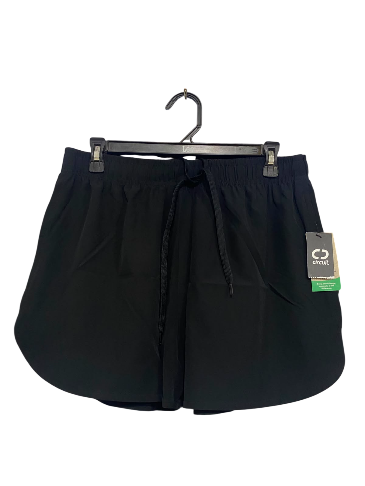 CIRCUIT |L| WAIST 30| A40| BLACK ATHLETIC DRAWSTRING UTILITY SHORTS
