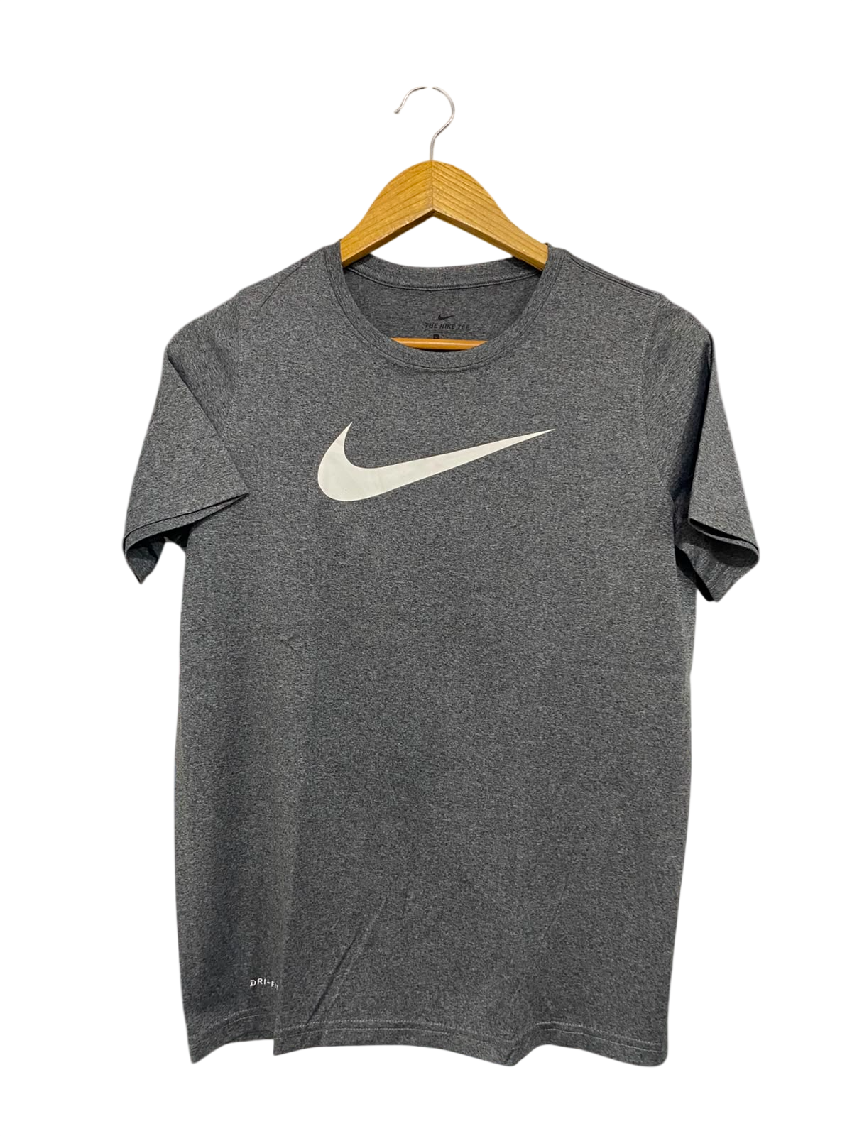 NIKE |XL| BUST 18| A40| GREY DRI-FIT LOGO PERFORMANCE T-SHIRT