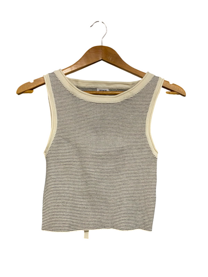 COTTON ON |S| BUST 12| A39| STRIPED RIBBED CROP UTILITY TANK