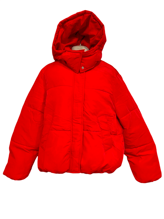 F&F |M| BUST 22| A39| VIBRANT RED PUFFER UTILITY JACKET