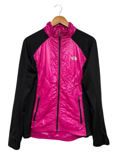 THE NORTH FACE |L| BUST 18| A39| MAGENTA AND BLACK HYBRID UTILITY JACKET