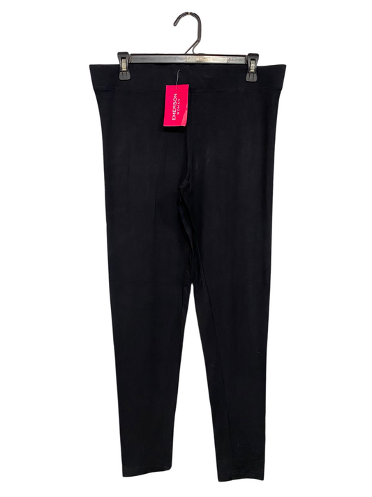 EMERSON |L| WAIST 32| A40| WOMAN BLACK STRETCH UTILITY LEGGINGS