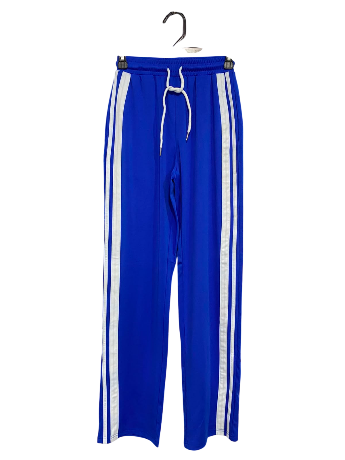 |XS| WAIST 22| A40| ROYAL BLUE SIDE-STRIPE ATHLETIC UTILITY TRACK PANTS