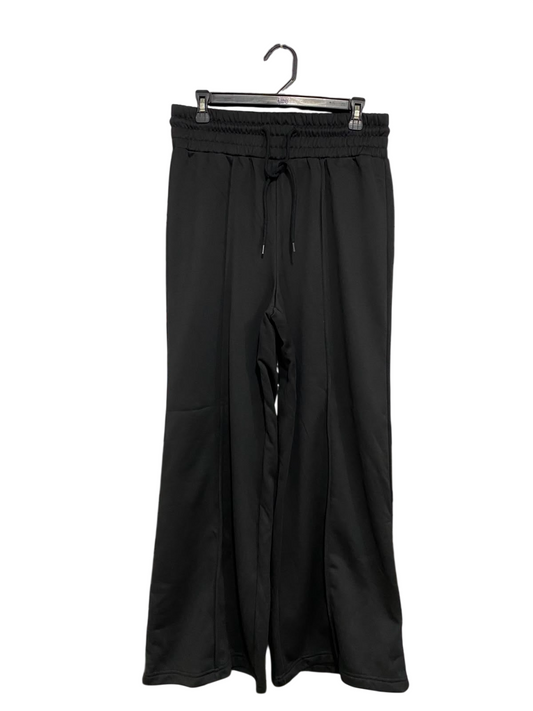 SHEIN |L| WAIST 30| A40| BLACK WIDE-LEG ATHLETIC UTILITY SWEAT PANTS