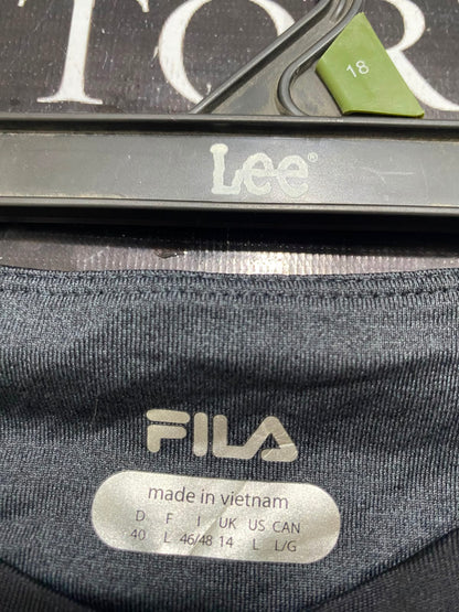 FILA |L| WAIST 29| A40| BLACK CROPPED PERFORMANCE UTILITY LEGGINGS