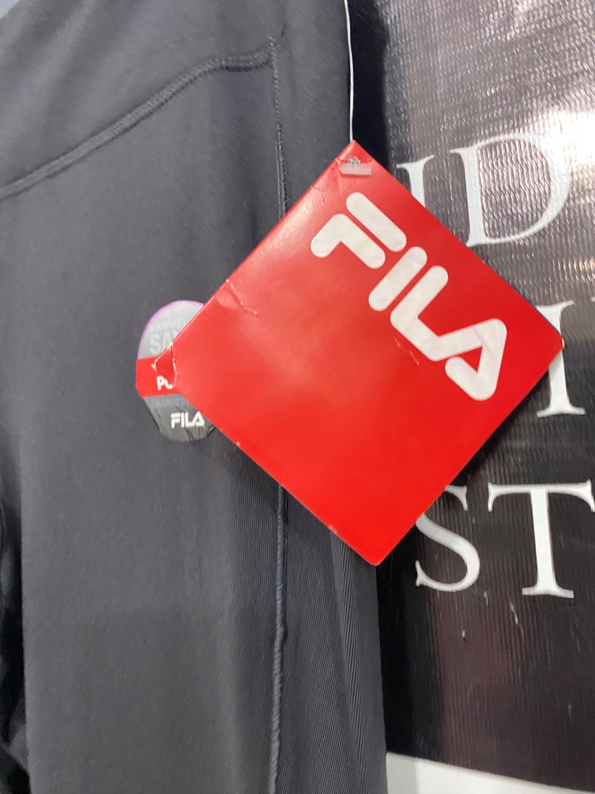 FILA |L| WAIST 29| A40| BLACK CROPPED PERFORMANCE UTILITY LEGGINGS