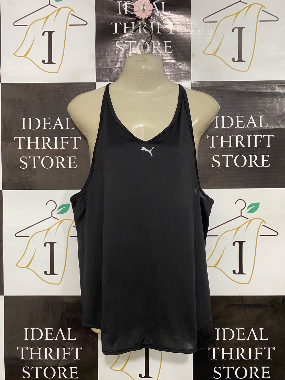PUMA |M| BUST 16| A40| BLACK ATHLETIC RACERBACK TANK TOP
