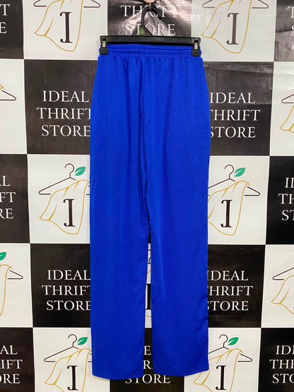 |XS| WAIST 22| A40| ROYAL BLUE SIDE-STRIPE ATHLETIC UTILITY TRACK PANTS