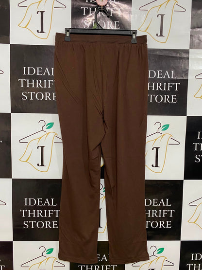 MILLERA |M| WAIST 28| A40| BROWN COTTON DRAWSTRING LOUNGE UTILITY PANTS