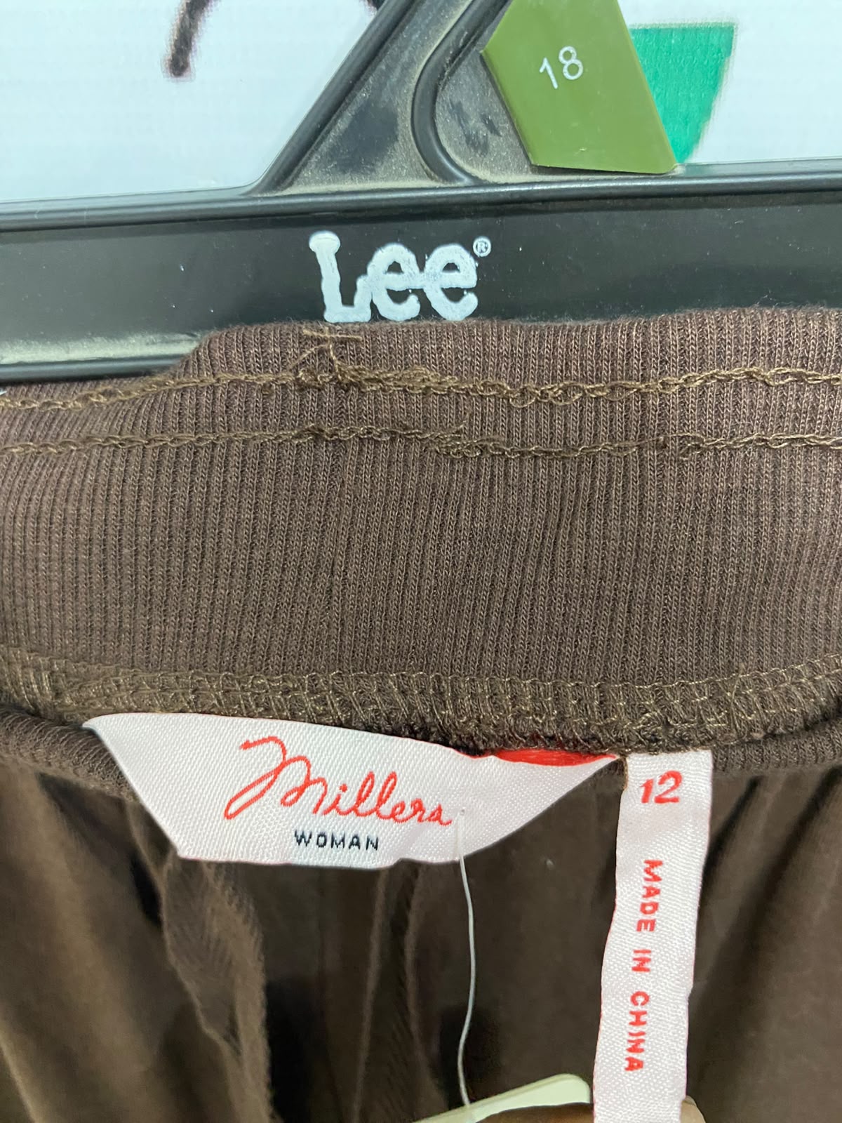 MILLERA |M| WAIST 28| A40| BROWN COTTON DRAWSTRING LOUNGE UTILITY PANTS