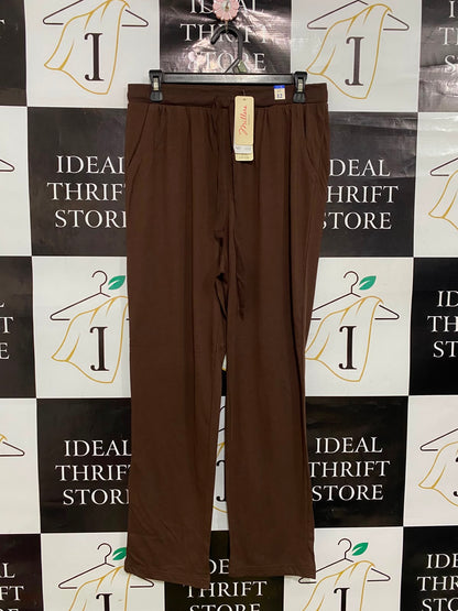 MILLERA |M| WAIST 28| A40| BROWN COTTON DRAWSTRING LOUNGE UTILITY PANTS