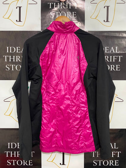 THE NORTH FACE |L| BUST 18| A39| MAGENTA AND BLACK HYBRID UTILITY JACKET