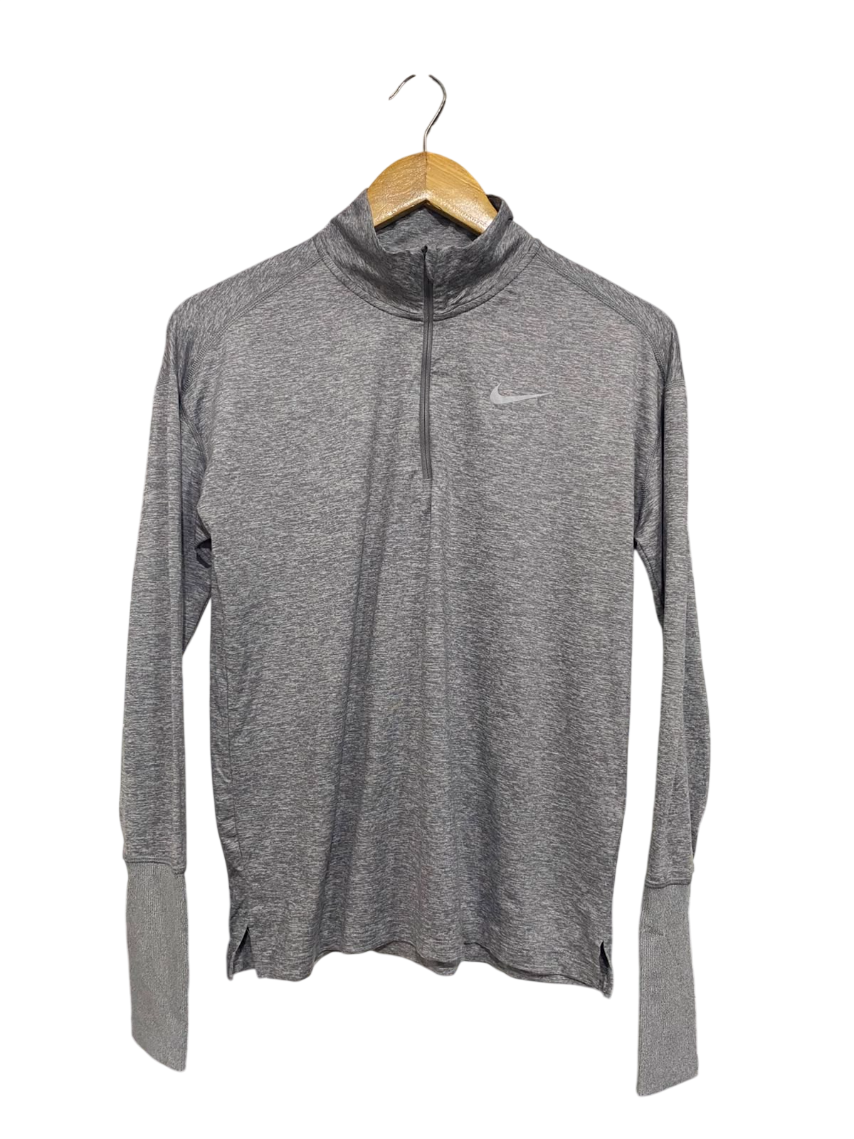 NIKE |S| BUST 19| A41| GREY DRI-FIT 1/4-ZIP PERFORMANCE UTILITY PULLOVER