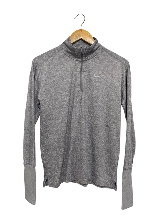 NIKE |S| BUST 19| A41| GREY DRI-FIT 1/4-ZIP PERFORMANCE UTILITY PULLOVER