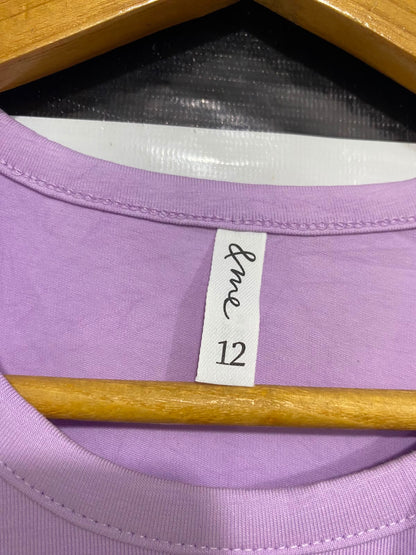 & ME |S| BUST 17| A41| LAVENDER MINIMALIST UTILITY T-SHIRT