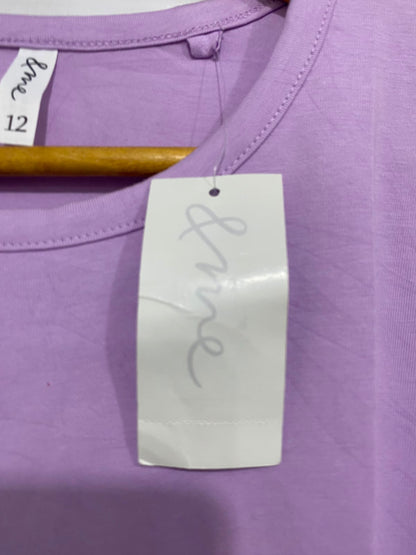 & ME |S| BUST 17| A41| LAVENDER MINIMALIST UTILITY T-SHIRT