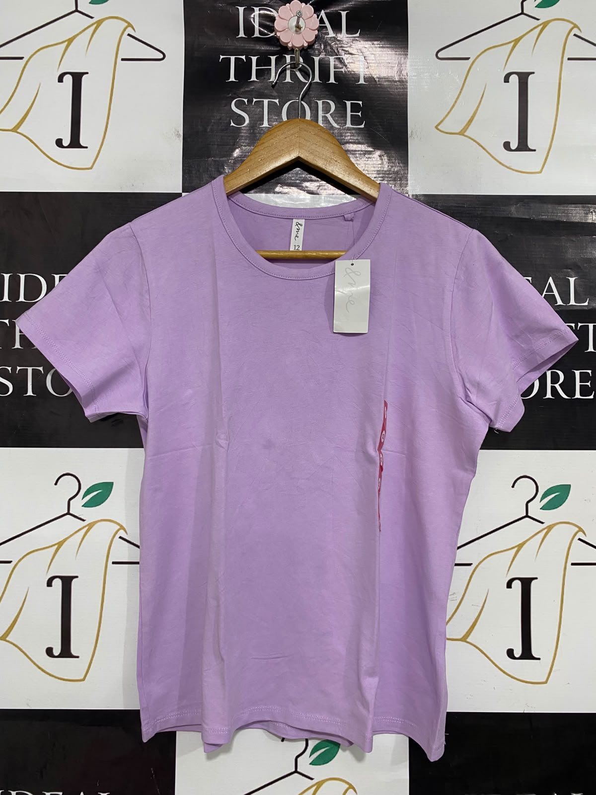 & ME |S| BUST 17| A41| LAVENDER MINIMALIST UTILITY T-SHIRT