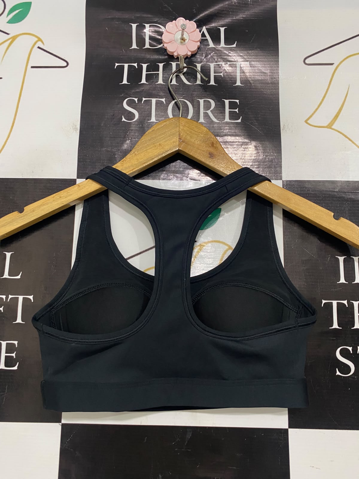 NIKE |XS| BUST 12| A41| BLACK DRI-FIT ATHLETIC UTILITY SPORTS BRA