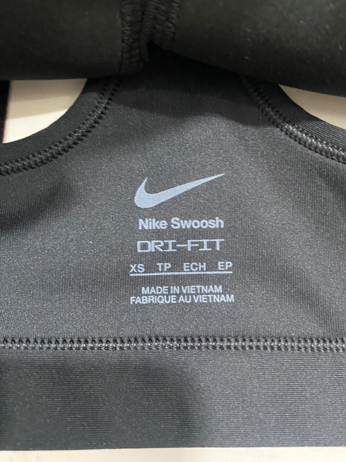 NIKE |XS| BUST 12| A41| BLACK DRI-FIT ATHLETIC UTILITY SPORTS BRA