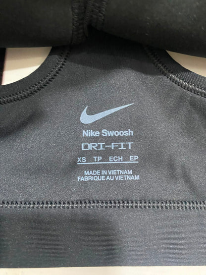NIKE |XS| BUST 12| A41| BLACK DRI-FIT ATHLETIC UTILITY SPORTS BRA