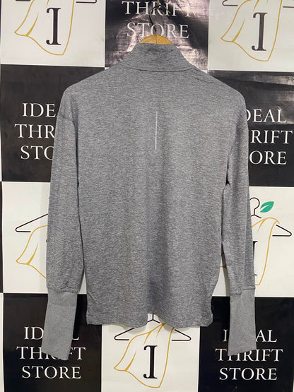 NIKE |S| BUST 19| A41| GREY DRI-FIT 1/4-ZIP PERFORMANCE UTILITY PULLOVER