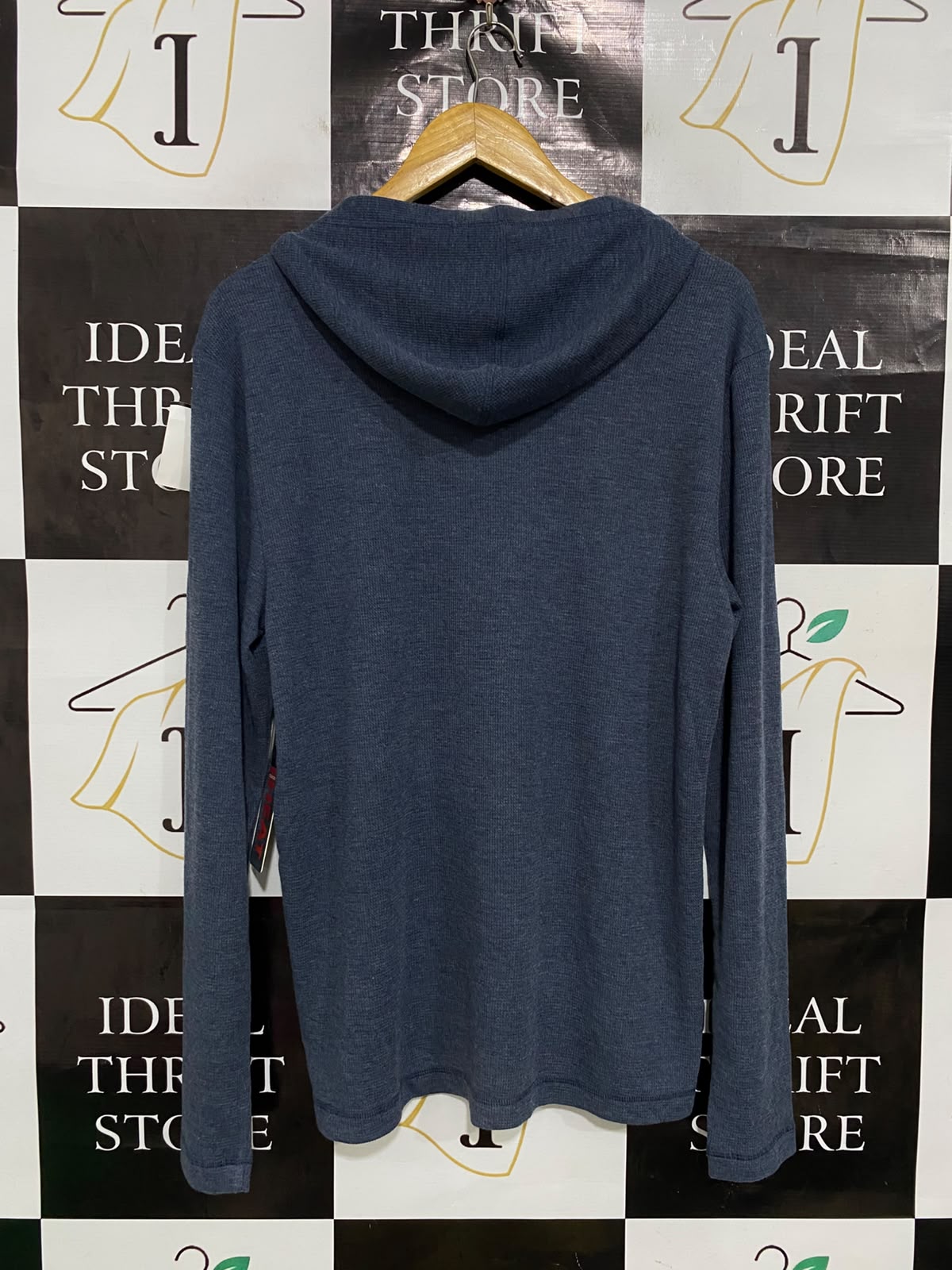 HEAT |M| BUST 19| A41| BLUE HEAT THERMAL HOODED UTILITY PULLOVER