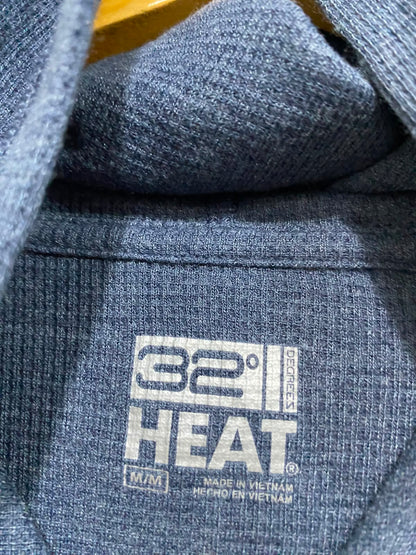 HEAT |M| BUST 19| A41| BLUE HEAT THERMAL HOODED UTILITY PULLOVER