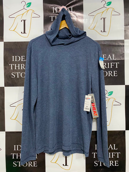 HEAT |M| BUST 19| A41| BLUE HEAT THERMAL HOODED UTILITY PULLOVER