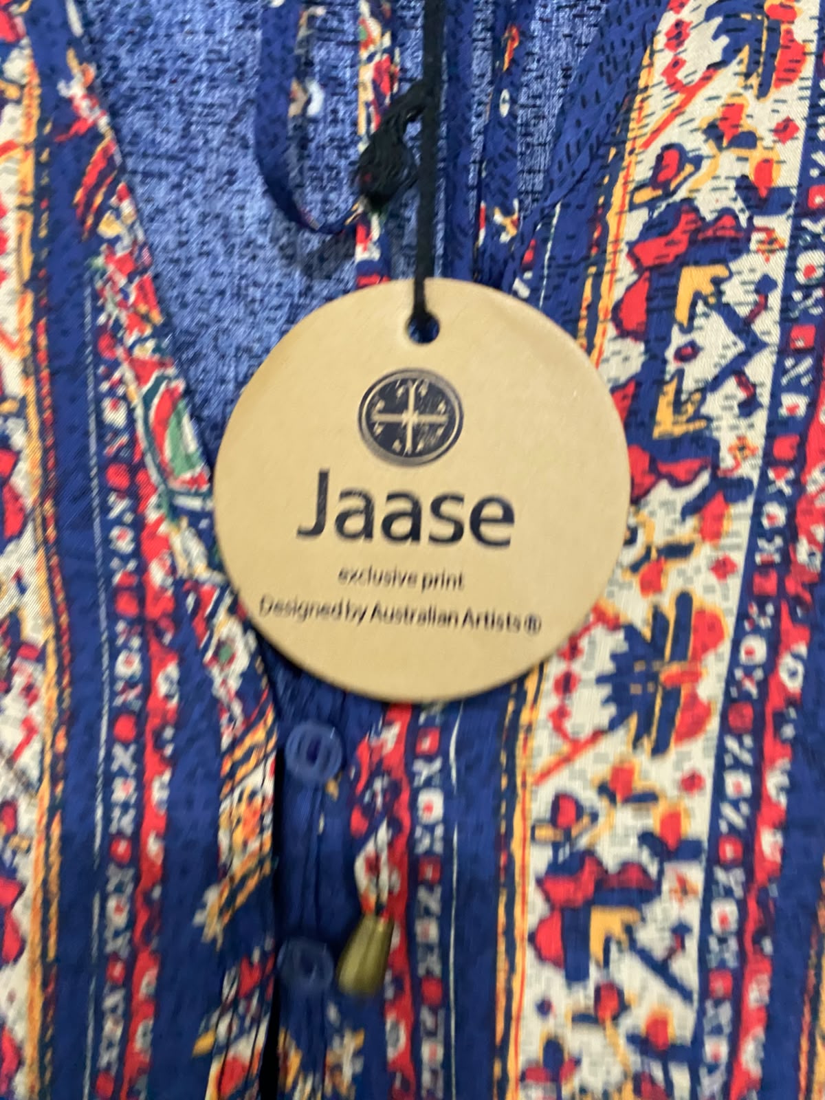 JAASE |L| BUST 22| A41| BLUE BOHEMIAN FLORAL PRINT UTILITY MIDI DRESS