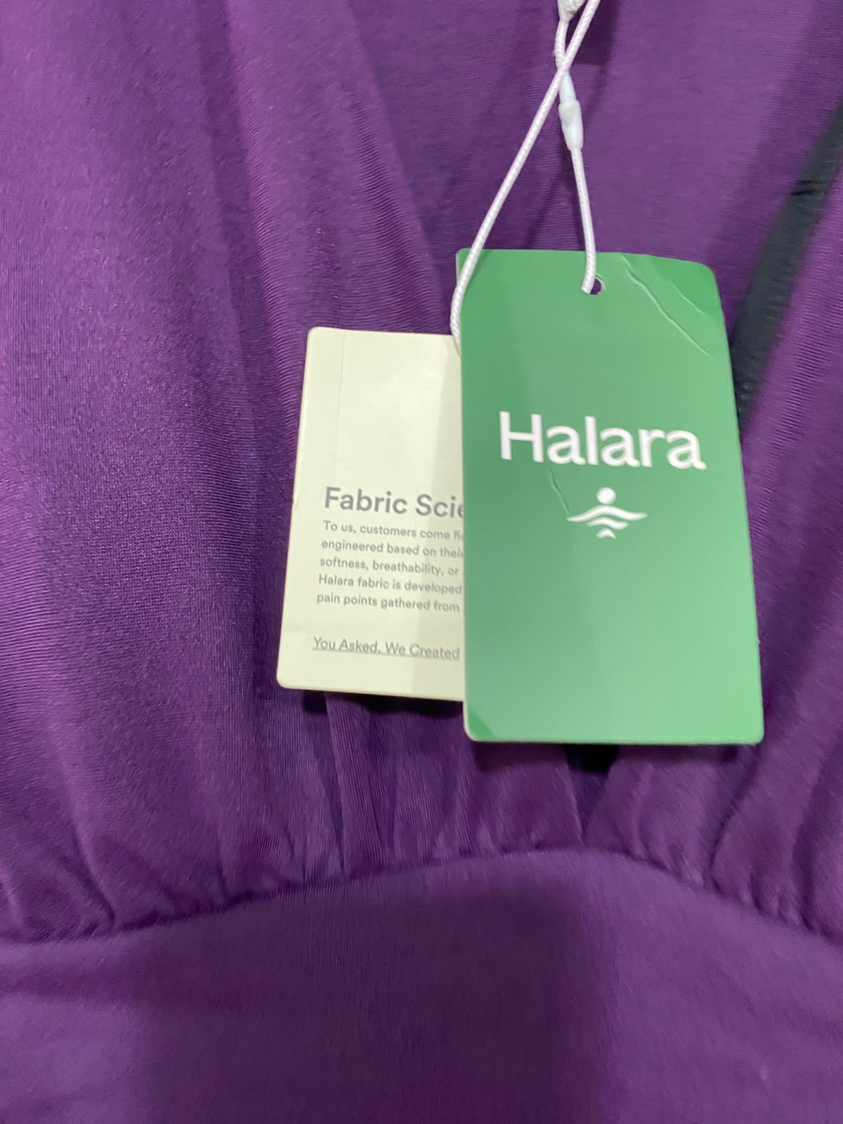 HALARA |S| BUST 15| A41| PURPLE V-NECK SLEEVELESS UTILITY WIDE-LEG JUMPSUIT